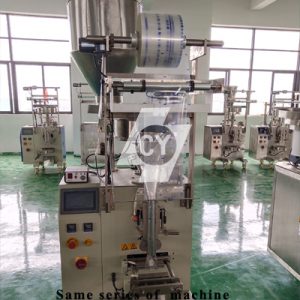 Bucket chain semi-automatic potato chip/ crispy rice/ apple flakes/ lollipop vertical packing machine DLP-320B