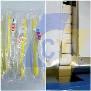 Toothpaste and toothbrush packing machine