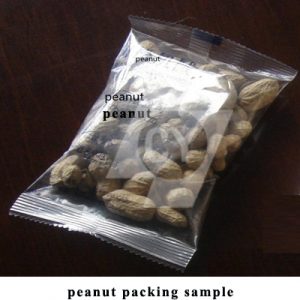 Máquina de embalagem para alimentos inflados / amendoim / granulado para sementes / Embaladora automática de materiais múltiplos com copos volumétricos e corrente de balde