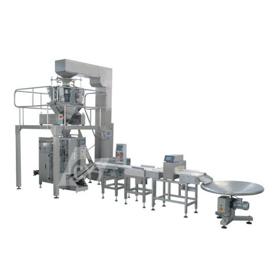 Multi-heads combined weigher full automatic packing machine with select scale and metal detector DC-4230F