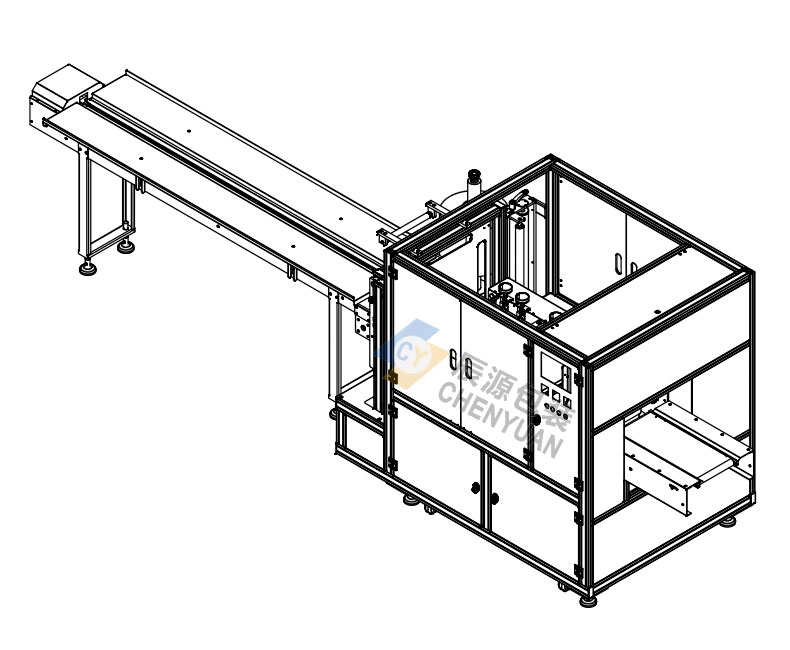 Máquina empacadora de forma de sellado horizontal de cuatro lados